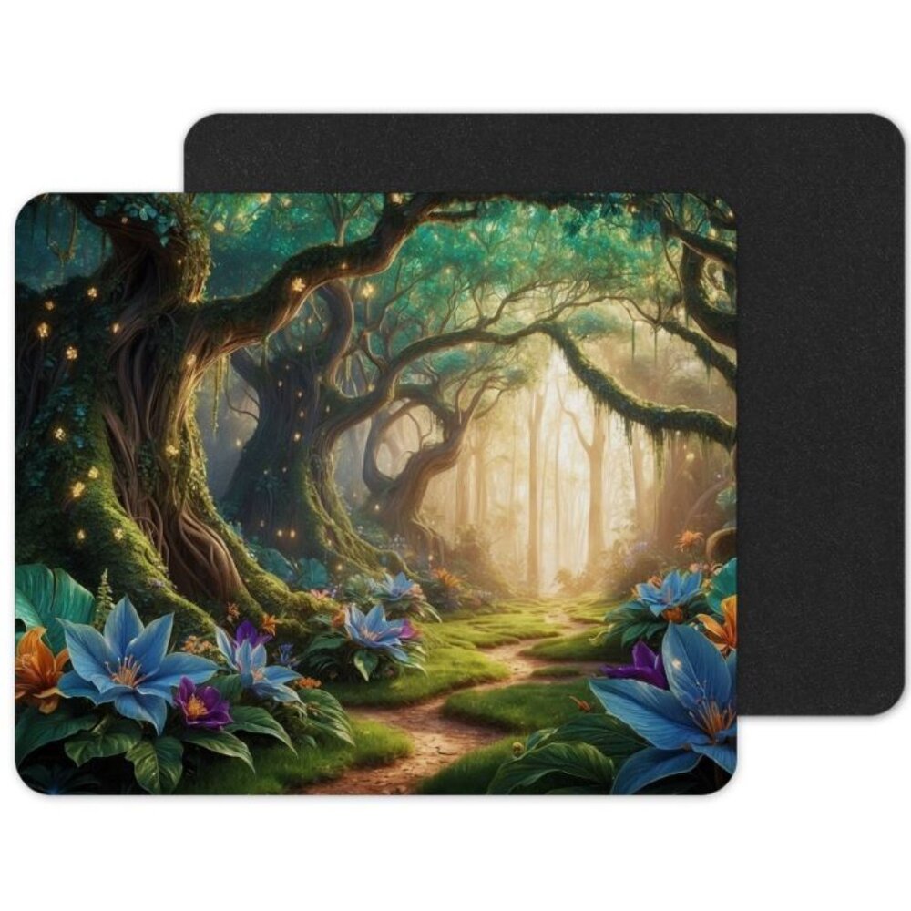 Magic Forest Mouse‎ Pad, Computer Mouse Pad, Forest Mouse Pad